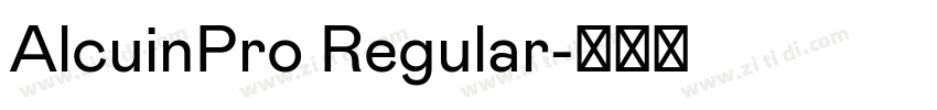 AlcuinPro Regular字体转换